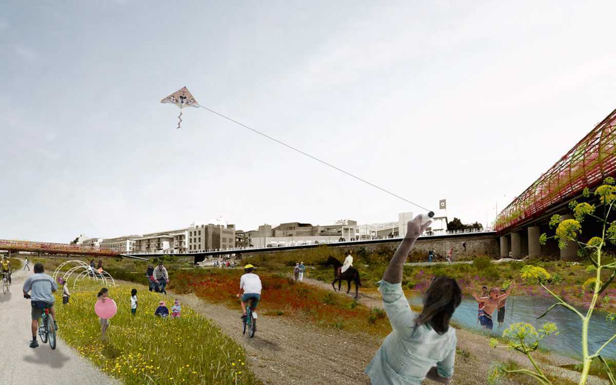 Concurso de ideas sobre el tratamiento del entorno urbano de la rambla de Nogalte (Puerto Lumbreras, Murcia): concurso premiado