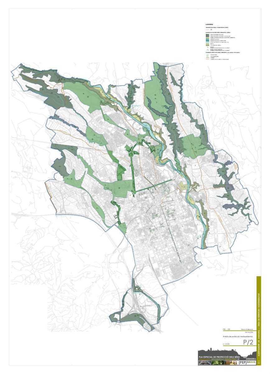 Proyectos: El objeto de este Plan especial es el establecimiento de todas aquellas determinaciones y medidas necesarias para la preservación, fomento, restauración... que constituyen el patrimonio del municipio de Sabadell