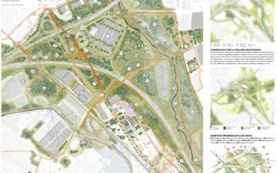 Segunda propuesta mejor valorada en el concurso de ideas «El futuro de las infraestructuras viarias: Nudos y Cruces» del Área Metropolitana de Barcelona