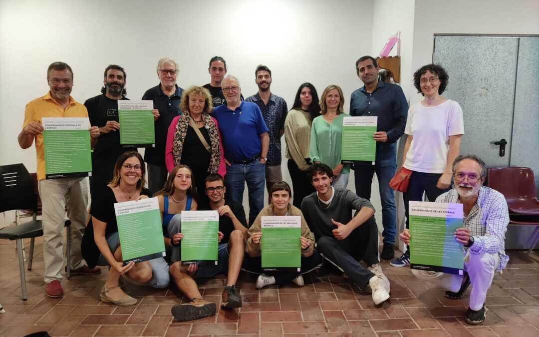 firma de los compromisos ambientales de Lluïos de Gràcia